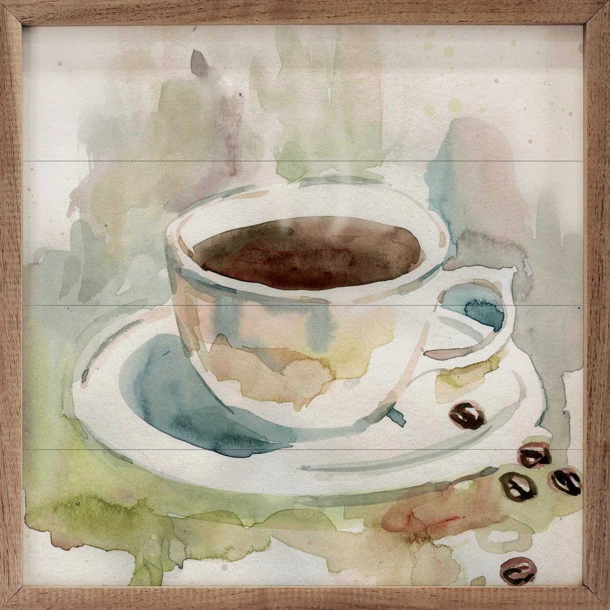 Soft Morning Blend II by Carol Robinson - Floater Frame Print on Wood