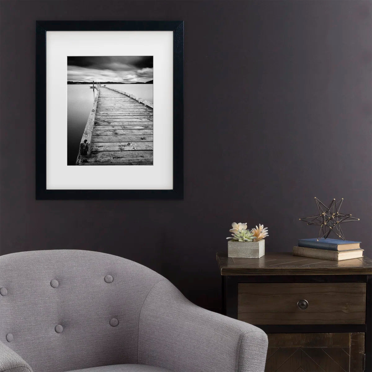 Framed Wall Art - Ric Stultz ‘Headphone Generation’ Wall Decor with Matted Frame - Living Room, Kitchen, and Bathroom Art - 16x20