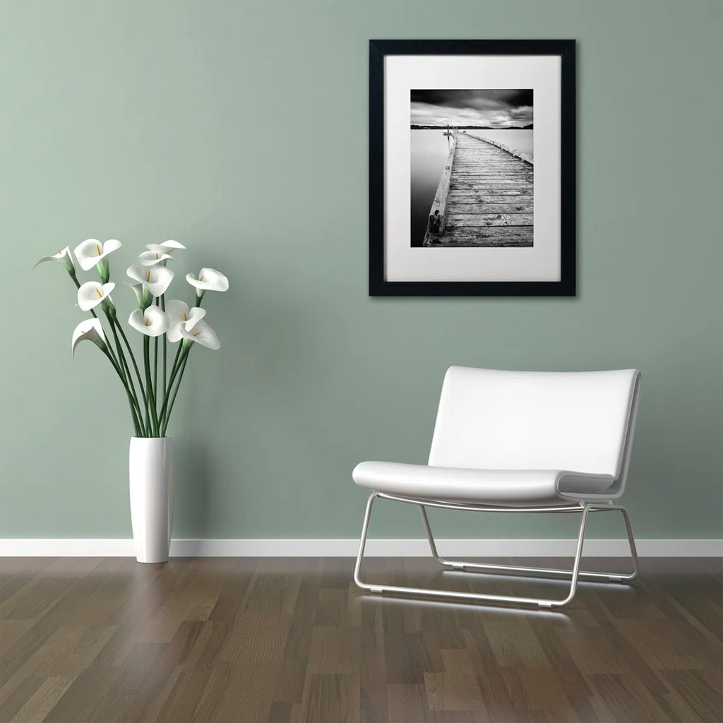 Framed Wall Art - Ric Stultz ‘Headphone Generation’ Wall Decor with Matted Frame - Living Room, Kitchen, and Bathroom Art - 16x20